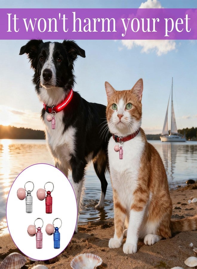 squishy 4PcsDog Name Tag,Dog Collar with Name Tag, Lightweight and Durable Pet ID Tags for Dogs, Includes Blue, Pink, Silver, Red for Easy Identification in Parks and Outdoors - Image 3